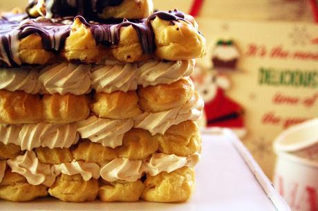 Turrón and Choux cake