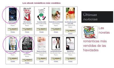 Tres ebooks entre los más vendidos de las Navidades