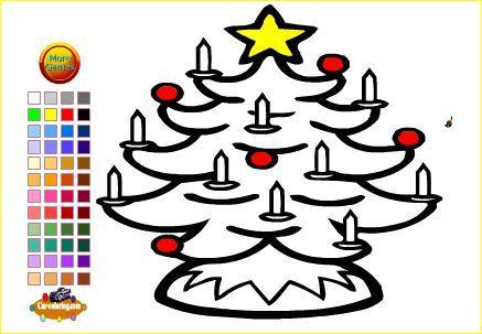5 Dibujos de Navidad para colorear Online