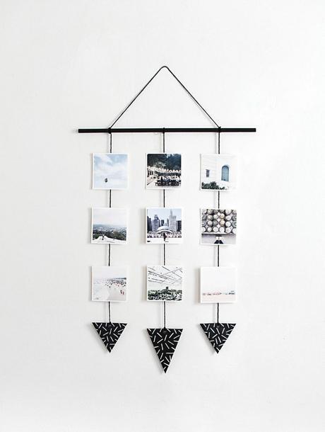 DIY: colgante de pared con fotografías