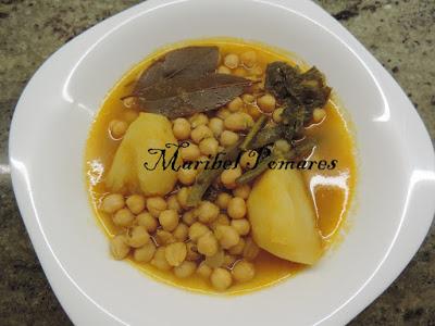Potaje de garbanzos.