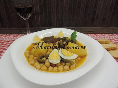 Potaje de garbanzos.