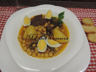 Potaje de garbanzos.