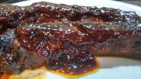 Costillas de cerdo a la barbacoa en Slow Cooker/Olla de cocción lenta