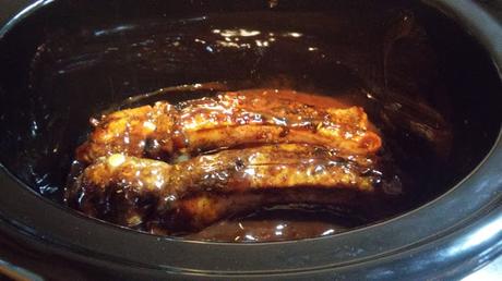 Costillas de cerdo a la barbacoa en Slow Cooker/Olla de cocción lenta