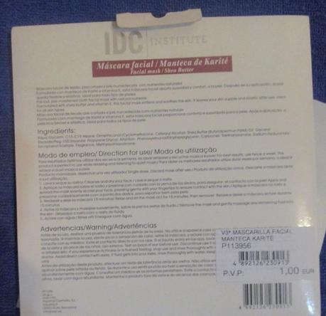 ViernesDeSpa, mascarilla, máscara facial, facial mask, manteca de karité, Shea Butter, IDC INSTITUTE, blog de belleza, solo yo, blog solo yo, 