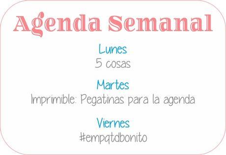 Agenda Semanal 4/01 - 10/01 Agenda Semanal 4/01 - 10/01