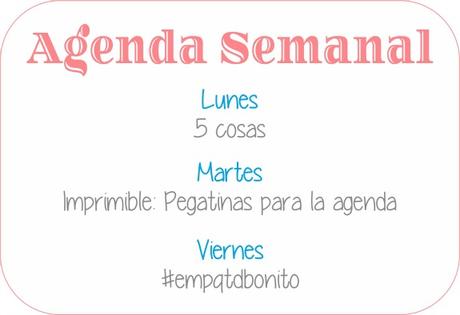 Agenda Semanal 4/01 - 10/01