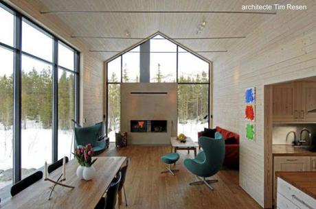 Modernos chalets de diseño contemporáneo.