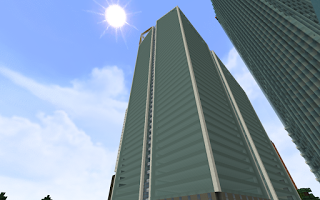 Replica Minecraft: Two Tower New World Trade Center, Nueva York, Estados Unidos.