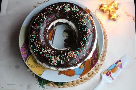 Roscón de Reyes de chocolate y moka - sin masa madre Roscón de Reyes de chocolate y moka - sin masa madre