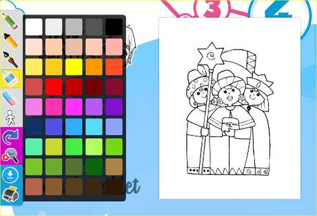 53 Dibujos de los Reyes Magos para colorear On Line