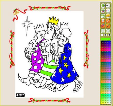 53 Dibujos de los Reyes Magos para colorear On Line