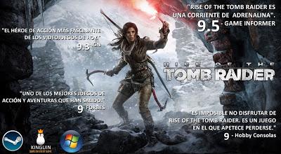 Kinguin lanza la pre-compra de Rise of the Tomb Raider para Steam