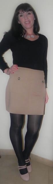 Look para falda sesentera (Mehron y Asos)