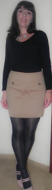 Look para falda sesentera (Mehron y Asos)