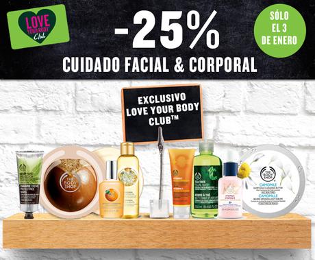 The Body Shop: 25% descuento en cuidado facial y corporal