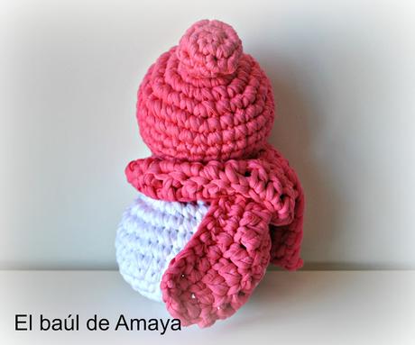 MUÑECO DE NIEVE A TRAPILLO