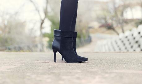 LADY DRESS AND LEATHER JACKET