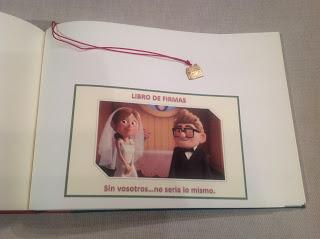 Libro de firmas basado en el libro de la película Up