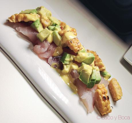 tiradito de corvina miss sushi aribau baco y boca