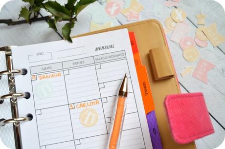 Imprimible: Pegatinas para decorar tu filofax o agenda de anillas