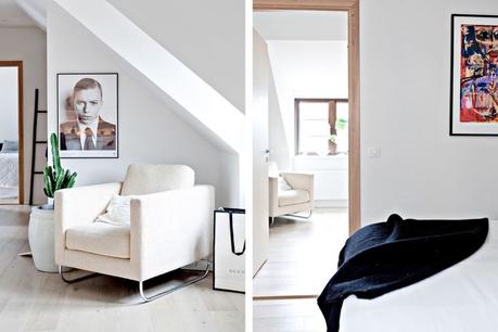 decoración comedores blancos decoblog estilo nórdico iluminación natural ventanas abuhardilladas Suelos de roble macizo pisos nórdicos distribución diáfana blog decoración mármol decoración de interiores 