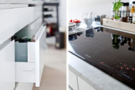 decoración comedores blancos decoblog estilo nórdico iluminación natural ventanas abuhardilladas Suelos de roble macizo pisos nórdicos distribución diáfana blog decoración mármol decoración de interiores 