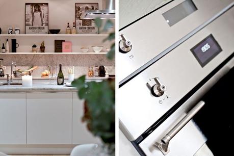 decoración comedores blancos decoblog estilo nórdico iluminación natural ventanas abuhardilladas Suelos de roble macizo pisos nórdicos distribución diáfana blog decoración mármol decoración de interiores 