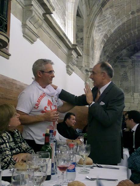 Nochevieja en Santiago de Compostela con Manuel Rossi y amigos.