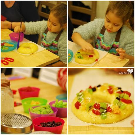 Roscon de Reyes sin lacteos Taller en La cocinita de Mama Campo