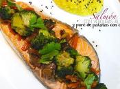SALMÓN VERDURAS PURÉ PATATAS CÚRCUMA (Salmón Reyes)