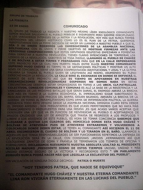 Chavistas amenazan nueva Asamblea Nacional