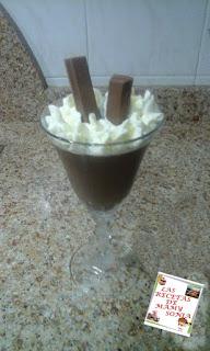 COPA DE CHOCOLATE Y NATA EN THERMOMIX