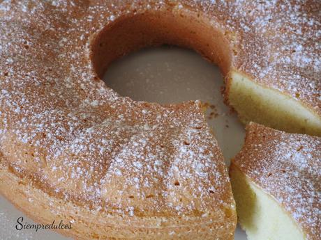 Bizcocho 4 cuartos o Pound cake