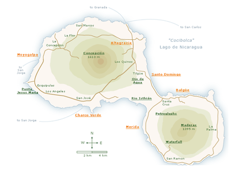 Ometepe, la isla de los dos volcanes