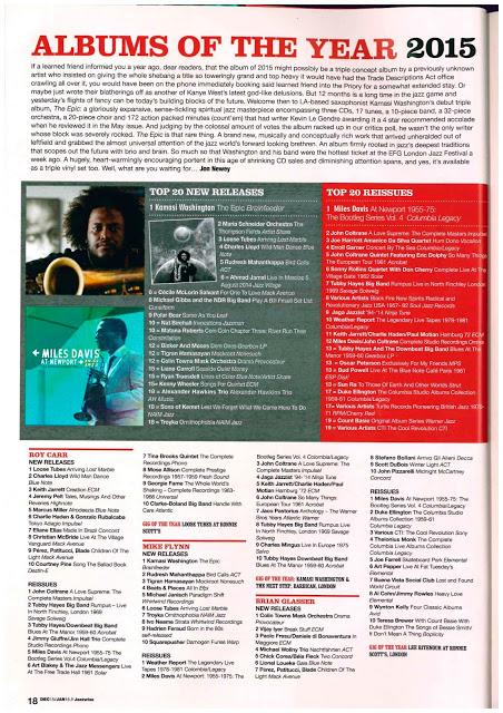 Jazzwise Nº 192 Diciembre 2015-Enero 2016. Albums of the Year 2015
