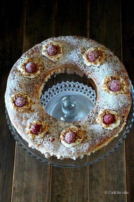 roscón-de-hojaldre, chantilly-de-frambuesa