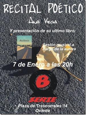 Ana Vega: Recital Poético: 7 de Enero: