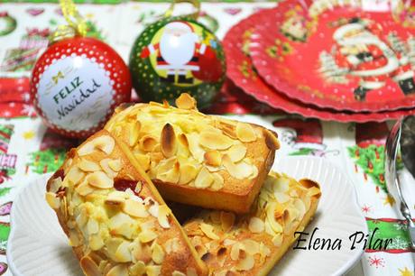 Friands con almendra y cerezas