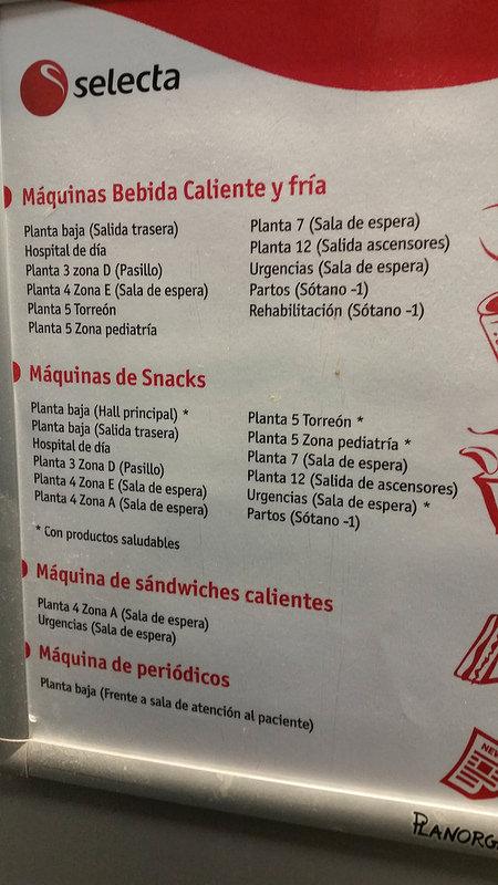 las maquinas del Hospital de cruces