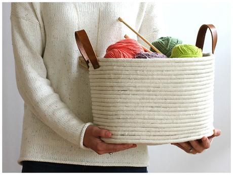 6 cestones handmade para organizar tu casa