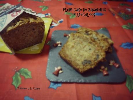 PLUM CAKE DE ZANAHORIAS Y SPECULOOS