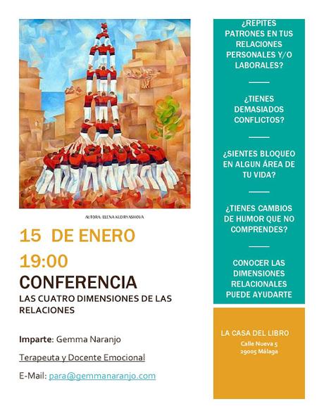 Conferencia en La Casa del Libro de Málaga : Las cuatro dimensiones de las relaciones