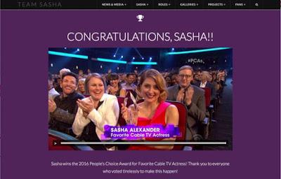 Sasha Alexander ganadora  PCA 2016 award!