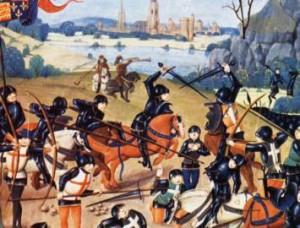 Peineta, Batalla de Azincourt