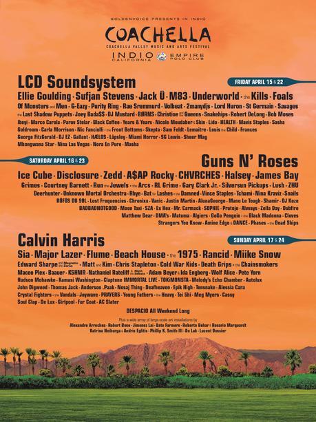 El cartel del Coachella’16 ¡Es impresionante!