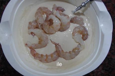 Langostinos o gambas fritos - GF