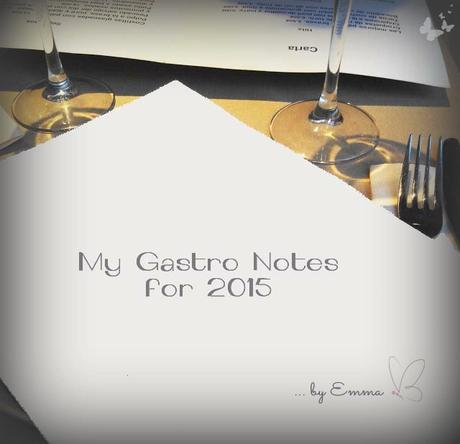 17.12.2015 #GASTRO. My GASTRO notes for 2015