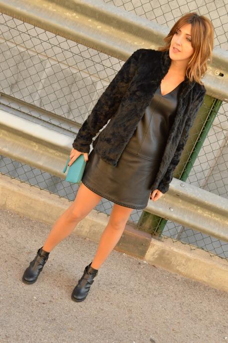 24.11.2015 #LOOK. Leather dress